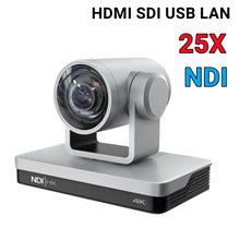 Load image into Gallery viewer, 4K PTZ Camera USB HDMI SDI LAN ,Support NDI POE Dante