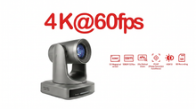 Lade das Bild in den Galerie-Viewer, HDR10 4K UHD PTZ Camera,Support 4K@60fps,1080P@120fps, 50MP sensor 20X optical zoom NDI PoE SD recording