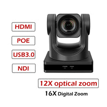 Load image into Gallery viewer, SMTAV 12X/20X Optical Zoom PTZ POE Camera 1080P with USB 3.0 Outputs  Live Streaming Camera  for Broadcast Conference Events