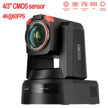 Load image into Gallery viewer, 4KP60 broadcast PTZ camera,1-inch 20 Megapixels, 71° wide-angle, 20X optical zoom 12G-SDI support AI Tracking NDI PoE