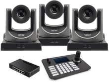 Load image into Gallery viewer, Live Solution Kit, 3pcs 30X Optical Zoom NDI Camera and One Joystick controller and One PoE Switch