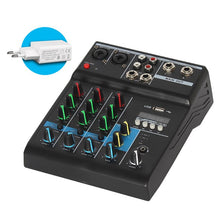 Load image into Gallery viewer, Professional Mixer 4 Channels Bluetooth Sound Mixing Console