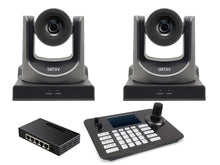 Load image into Gallery viewer, Live Solution Kit, Two 30X Optical Zoom NDI Camera and One Joystick controller and One PoE Switch
