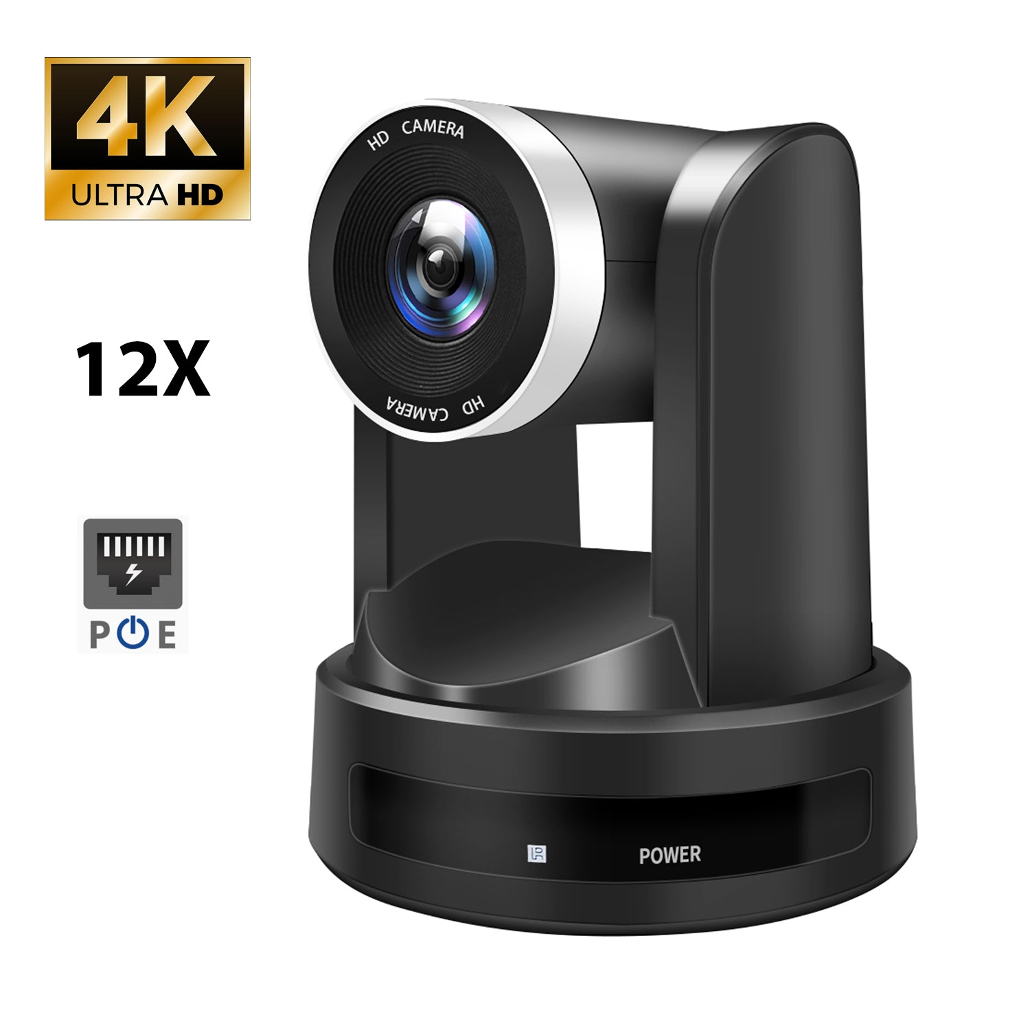 4K UHD Camera, 12X Optics Zoom,HDMI+USB3.0+NETWORK Outpus, PV4-12X-U3