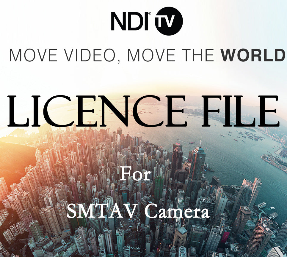 NDI License file--for AI Tracking PTZ CAMERA