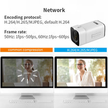 Load image into Gallery viewer, Box Camera 4K 60fps 12X/20X zoom HDMI SDI USB NDI built-in microphone TOF focus for live streaming video conference

