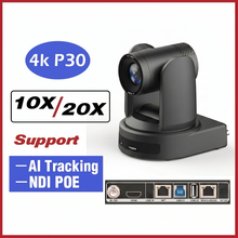 Lade das Bild in den Galerie-Viewer, SMTAV AI Tracking 4K NDI 10X/20X Konferenzkamera SDI USB PTZ-Kamera HDMI IP Live-Streaming-Unterstützung POE für Kirchentreffen
