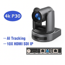 Lade das Bild in den Galerie-Viewer, SMTAV AI Tracking 4K NDI 10X/20X Konferenzkamera SDI USB PTZ-Kamera HDMI IP Live-Streaming-Unterstützung POE für Kirchentreffen
