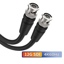 Load image into Gallery viewer, 12G-SDI Cable BNC to BNC Male 75-5 Coaxial Monitor Camera Video Cable 3G 1080P 12G 4K 60Hz
