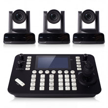 Lade das Bild in den Galerie-Viewer, SMTAV 4K PTZ Camera Bundle | 3x 4KP60 UHD 20X Optical Zoom AI Auto Tracking NDI HX Camera + KC2000 Joystick Controller | Live Streaming Kit for Church, Conference, Broadcast Studio | VISCA ONVIF Compatible
