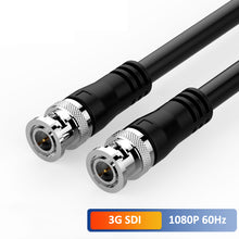 Load image into Gallery viewer, 12G-SDI Cable BNC to BNC Male 75-5 Coaxial Monitor Camera Video Cable 3G 1080P 12G 4K 60Hz
