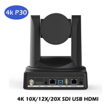 Load image into Gallery viewer, SMTAV 1080P 4K SDI PTZ Camera 10X 12X 20X Zoom HDMI IP Live Streaming Camera Support POE Conference Camera for Church Meeting
