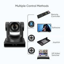 Load image into Gallery viewer, SMTAV 12X/20X Optical Zoom PTZ POE Camera 1080P with USB 3.0 Outputs  Live Streaming Camera  for Broadcast Conference Events
