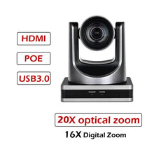 Load image into Gallery viewer, SMTAV 12X/20X Optical Zoom PTZ POE Camera 1080P with USB 3.0 Outputs  Live Streaming Camera  for Broadcast Conference Events
