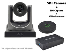 Load image into Gallery viewer, Live Solution Kit, 20X Optical Zoom SDI Camera and USB3.0 SDI Capture and 4&quot; omnidirectional USB microphone
