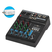 Load image into Gallery viewer, Professional Mixer 4 Channels Bluetooth Sound Mixing Console

