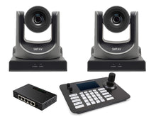 Load image into Gallery viewer, Live Solution Kit, Two 30X Optical Zoom NDI Camera and One Joystick controller and One PoE Switch

