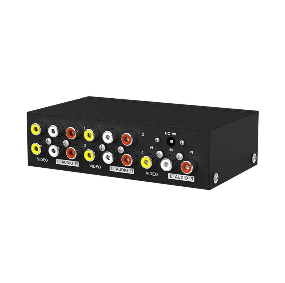 Accessories,1-in 4-out AV audio and video splitter