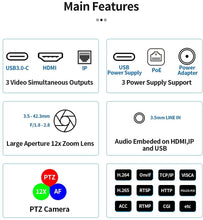 Load image into Gallery viewer, Video Conference Camera,12X NDI Camera, RC26-N
