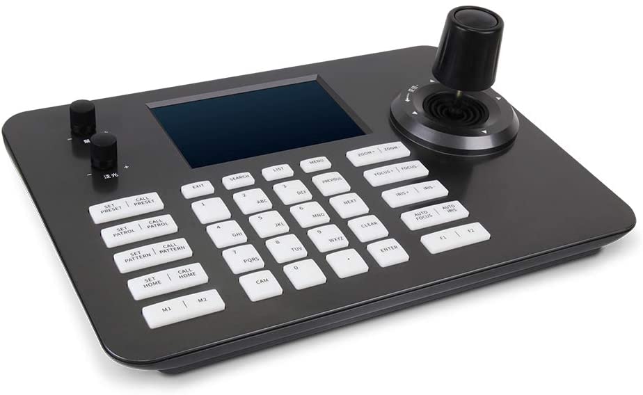 PTZ Controller,4D Joystick Onvif PTZ Controller with 5 inch LCD support POE