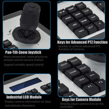 Load image into Gallery viewer, PTZ Controller, ONVIF IP PTZ Camera Controller with LCD Display

