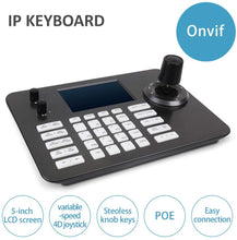 Load image into Gallery viewer, PTZ Controller,4D Joystick Onvif PTZ Controller with 5 inch LCD support POE
