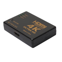 Load image into Gallery viewer, HDMI Switcher, 4K 2K 3x1 HDMI Switcher,3 Input 1 Output Port HDMI Hub for Camera Xbox DVD HDTV PC Laptop TV
