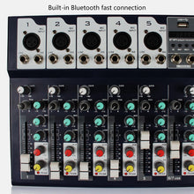 Load image into Gallery viewer, Professional Mixer,7-Channel Mixer Reverb Effect USB Interface Professional Mixer
