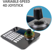 Load image into Gallery viewer, PTZ Controller,4D Joystick Onvif PTZ Controller with 5 inch LCD support POE
